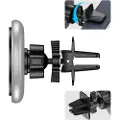 Tech-Protect A2 magnetisk bilholder til luftventil / trådløs Qi-oplader 15W - MagSafe-kompatibel - sort