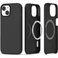 TechProtection iPhone 15 Tech-Protect Silicone MagSafe Cover - Sort