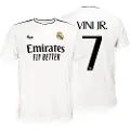 Real Madrid 24/25 Vinicius Hjem Junior T-shirt Med Korte ærmer