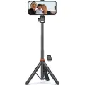 4kom.pl L03S Udtrækkelig Bluetooth Selfiestang med Tripod Stativ - Sort