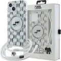 Karl Lagerfeld Klhmp15shckcklct Iphone 151413 6.1 Iml Crossbody Monogram Karl&choupette Head Telefonetui
