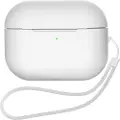 24hShop Silikoneetui til AirPods Pro 2 / AirPods Pro 1 - Hvid