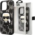 Karl Lagerfeld Klhcp13lpmnikbk Iphone 13 Pro13 6.1 Monogram Ikonik Patch Telefonetui