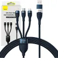 Baseus 3in1 USB cable Flash Series 2 USB-C + micro USB + Lightning 100W 1.2m (blue)