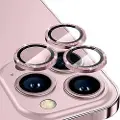 Mtp Products iPhone 16 Pro/16 Pro Max Hat Prince Glitter Kamera Linse Beskytter - Pink