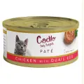 Cadilo Daily Delights - kylling med vagtelæg paté - vådfoder til katte (70g)