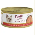 Cadilo Daily Delights - kylling med rejer i bouillon - vådfoder til katte (70g)