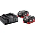 Metabo Basis 2x 18v 5.5ah Lihd Oplader Og Batteri