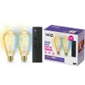 Wiz Filament Edison ST64 E27 ravfarvet 2-pak + mote