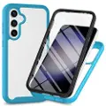 Mtp Products Samsung Galaxy A35 360 Beskyttelse Cover - Babyblå / Gennemsigtig