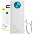 Baseus Powerbank Baseus Amblight 30000mAh, 4xUSB, USB-C, 65W (hvid)