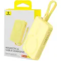 Baseus Magnetic Mini 10000mAh 20W MagSafe Magnetic Power Bank (Yellow) Powerbank - Gul - 10000 mAh