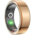 COLMI R02 Vandtæt Smart Ring - Dansk, Svensk, Engelsk sprog - Størrelse: 10/19.8mm - Guld