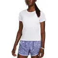 Under Armour Under Armourtil kvinder. 1382434 UA Launch kortærmet T-shirt hvid (M), Sport, Løb, Multisport, Polyester, Korte ærmer