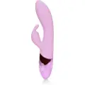 Loveline - genopladelig, kanin vibrator med klitorisstimulator (pink)