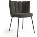 Kave Home - Stol Aniela, 2-pak - Sort - Stole - - Homeroom
