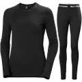 Helly Hansen Lifa Merino Midweight Crew, dame, sort