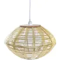 Home Decor Natural Bamboo 42x42x26 Cm Loftslampe