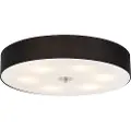 QAZQA Landelig loftslampe sort 70 cm - Drum