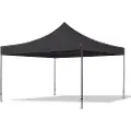 TOOLPORT 4x4m, stål, easy-up-pavillon, uden sidedele, sort