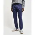 Gant Ganttil mænd. 1505220 Navy Slim Fit Chino-bukser (32/34), Casual, Bomuld, Bæredygtig, Blå