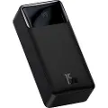 Baseus Bipow Digital Display 15W Power Bank 30000mAh - Sort