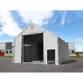 TOOLPORT 8x12m, Telthal, PRIMEtex-PVC-teltdug, grå, med statikpakke (beton undergrund)