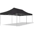 TOOLPORT 4x8m, aluminium, easy-up-pavillon, uden sidedele, sort