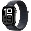 Apple Watch Series 10 GPS 42mm - Jet Black Aluminium Case with Ink Sport Loop