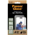 PanzerGlass Screen Protector Aluminum Frame iPhone 16 Pro Max| Ultra-Wide Fit