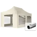 TOOLPORT 3x6m, aluminium, easy-up-pavillon, 4 sidedele, creme