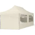 TOOLPORT 3x6m, aluminium, easy-up-pavillon, 4 sidedele, creme