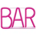 24hShop LED neonskilt "Bar" - Pink