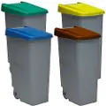 Denox Pack Closed Genbrugsbeholder 110l 4 Enheder