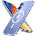 Torras Diamond-Mag Series-etui til iPhone 16 Plus (gennemsigtig)
