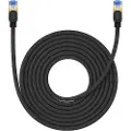Baseus Braided network cable cat.7 Ethernet RJ45 10Gbps 8m (black) - Sort - 8 meter