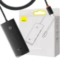 Baseus Lite Series Hub 4in1 USB-C til 4x USB 3.0 + USB-C, 1 m (sort)