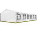 TOOLPORT 6x12m, Partytelt, PE-teltdug, hvid