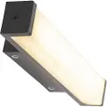 QAZQA Væglampe sort 32 cm IP44 - Cascada