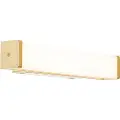 QAZQA Badeværelsesvæglampe messing 32 cm inkl. LED IP44 - Cascada
