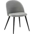 Venture Home - Stol Velvet 2-pak - Grå - Stole - - Homeroom