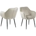 Actona - Stol med armlæn Zara - Beige - Stole med armlæn - - Homeroom