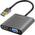 Logilink Ua0234 Usb-a Til Vga/hdmi-adapter