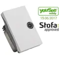 Triax Wall Outlet TD 101E White