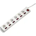 Hama Socket Line 6+1 Xl Single Shitchable Forlængerledning