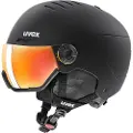 Uvex Wanted Visor, skihjelm med visir, sort