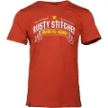 Rusty Stitches Rusty Red T-shirt Med Korte ærmer
