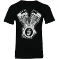 Rusty Stitches Engine T-shirt Med Korte ærmer