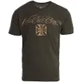 West Coast Choppers Eagle Crest T-shirt Med Korte ærmer
