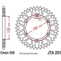 JT Sprockets Yamaha Jta251.48blk Aluminium Bagtandhjul